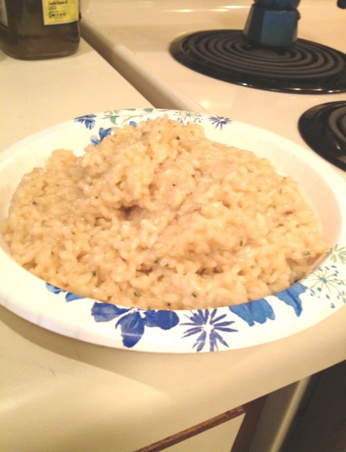 Risotto al limone e rosmarino al microonde