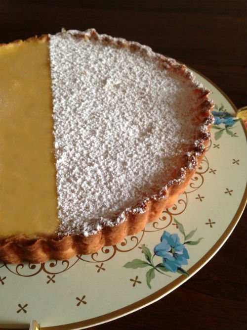 Custard Lemon tart (crostata con crema al limone)