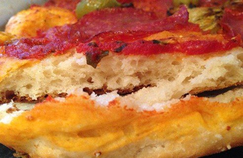 Pizza senza lievitazione, superbuonissima!
