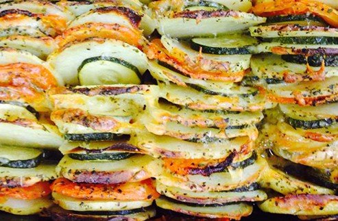 Verdure gratinate in riga