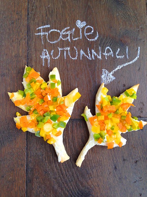 Foglie autunnali con peperoni e Philadelphia