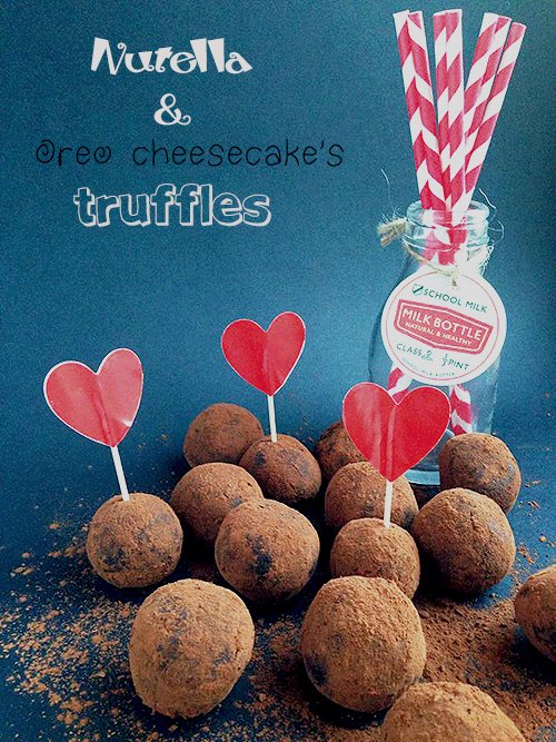 Nutella & Oreo Cheesecake’s truffles