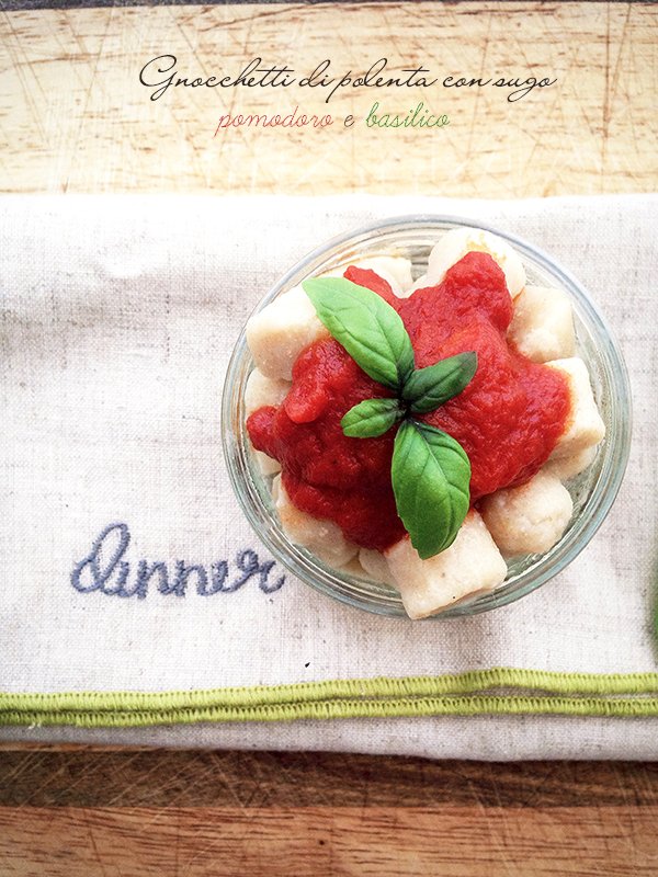 Gnocchetti di polenta con sugo pomodoro e basilico